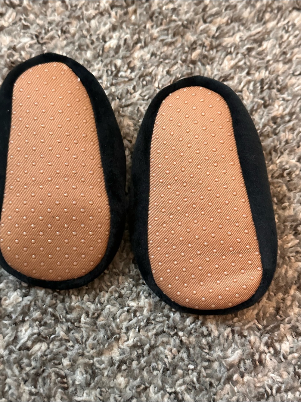 Old Navy Black Kids Bunny Slippers with Pink Ear Accents - Picture 3 of 4